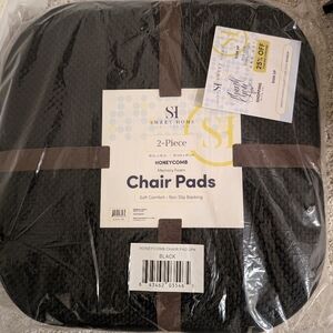 Sweet Home Black Chair Pads 6-Piece Set